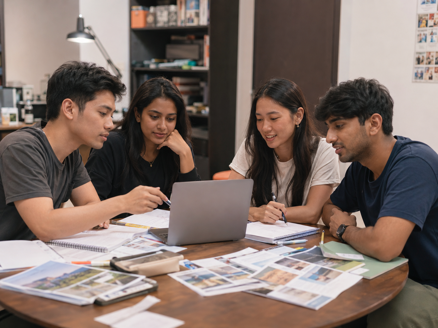 Students Discussing University Choices Together Students Discussing University Choices Together