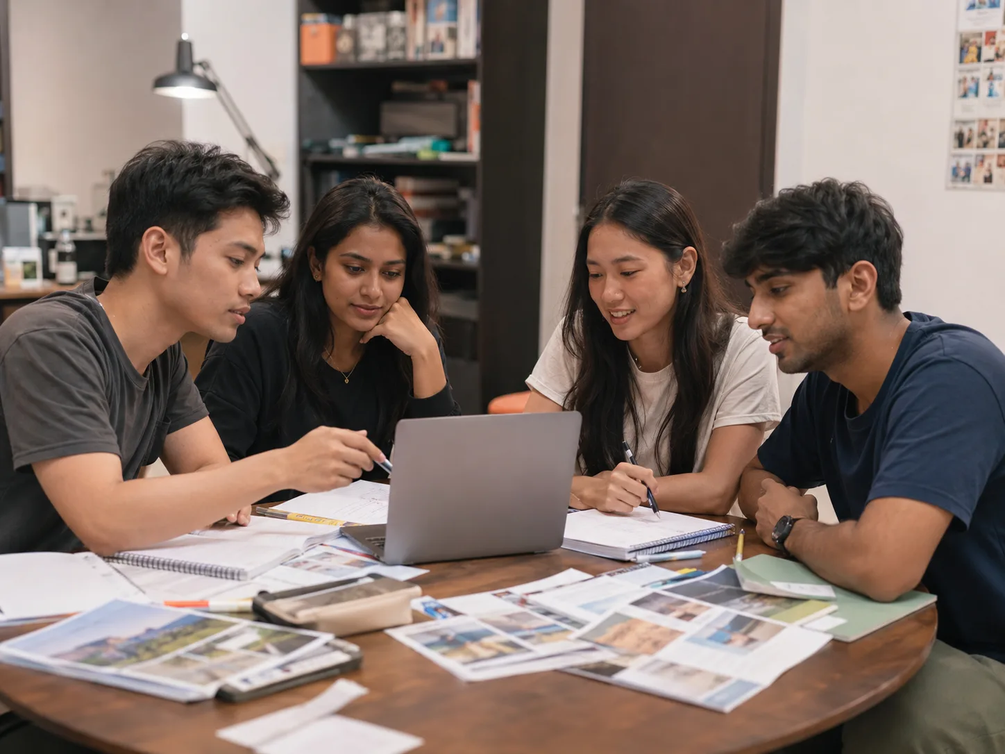 Students Discussing University Choices Together Students Discussing University Choices Together